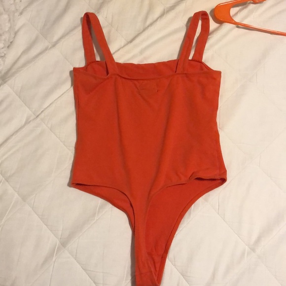 Urban outfitters orange square neck bodysuit - Picture 3 of 3